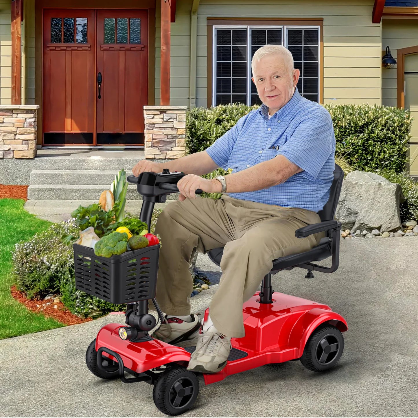 ENGWE Four-Wheeled Electric Scooter 250W 15.5 Miles Range - Senior Support Goods