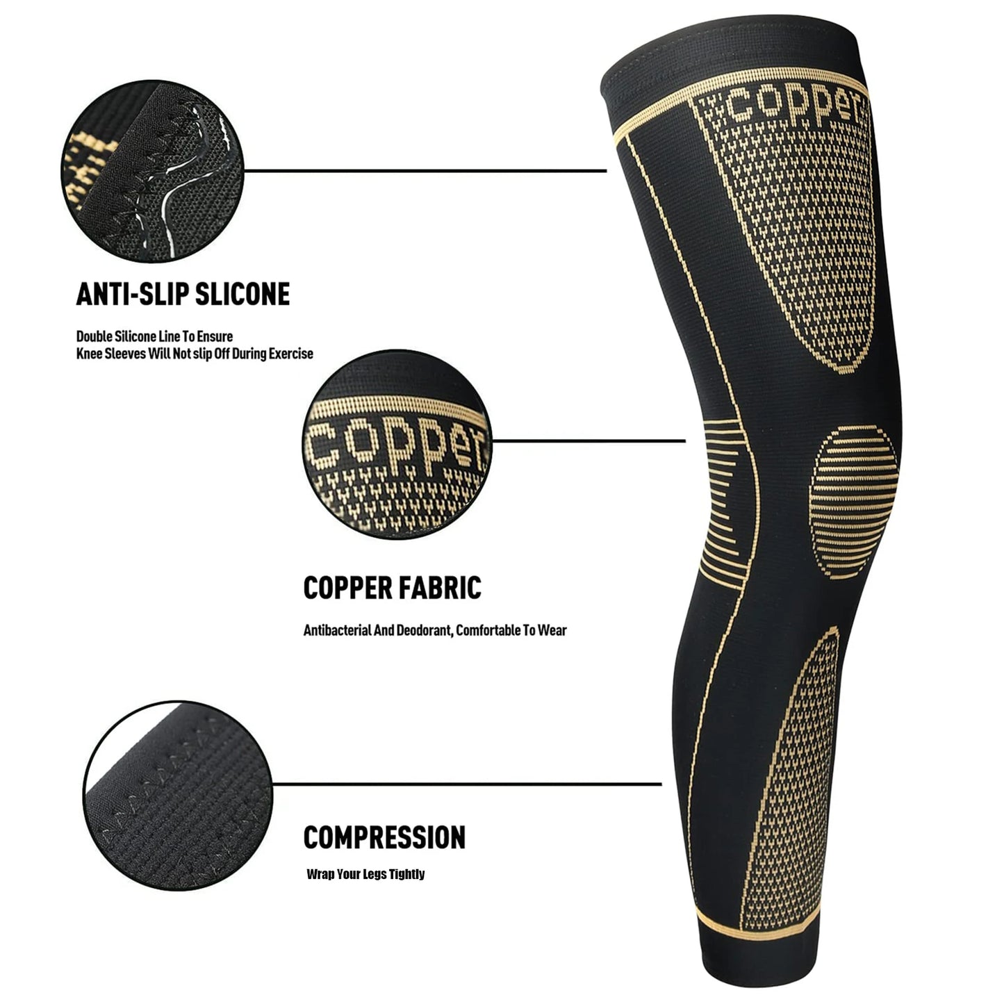 COPPER 2 Pieces Of Kneepad For Knee Pain Relief Support - Senior Support Goods
