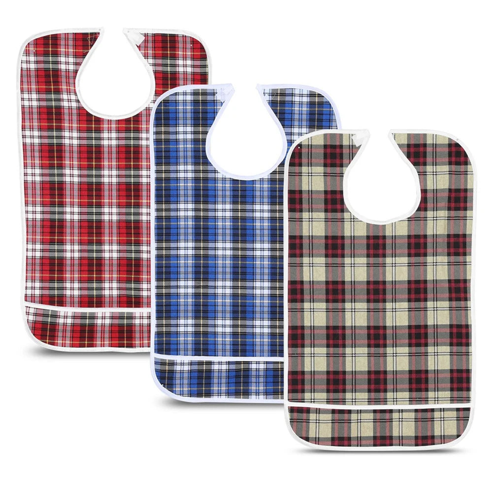 Clothing Protector Bib Adult Bib Waterproof Elder Mealtime Aid - Senior Support Goods
