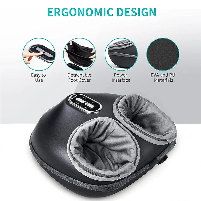 Nekteck Foot Massager Heating Therapy Air Compression Shiatsu - Senior Support Goods