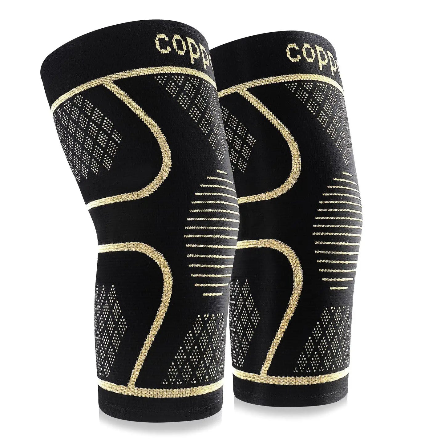 Pair of Copper Knee Pads for Joint Support and Pain Relief - Senior Support Goods