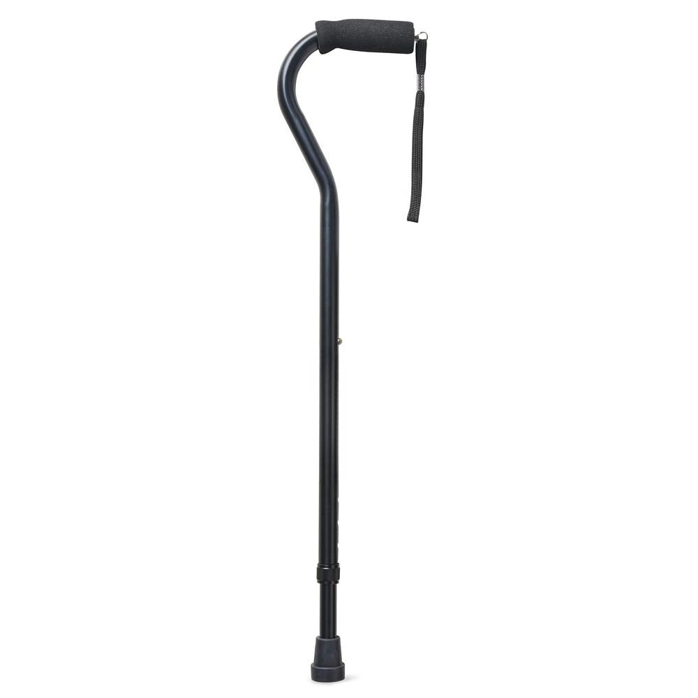 Ergonomic Adjustable Height Cane with Foam Grip for Stability - Senior Support Goods