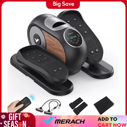 MERACH Under Desk Elliptical Machine Home Leg Exerciser - Senior Support Goods