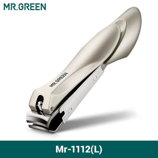 MR.GREEN Nail Clippers Stainless Steel Anti Splash Fingernail Cutter - Senior Support Goods