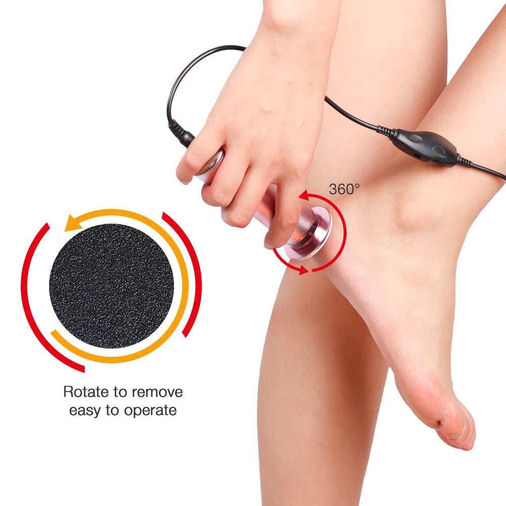 Electric Foot Grinder Remove Foot Heel Dead Skin Calluses - Senior Support Goods