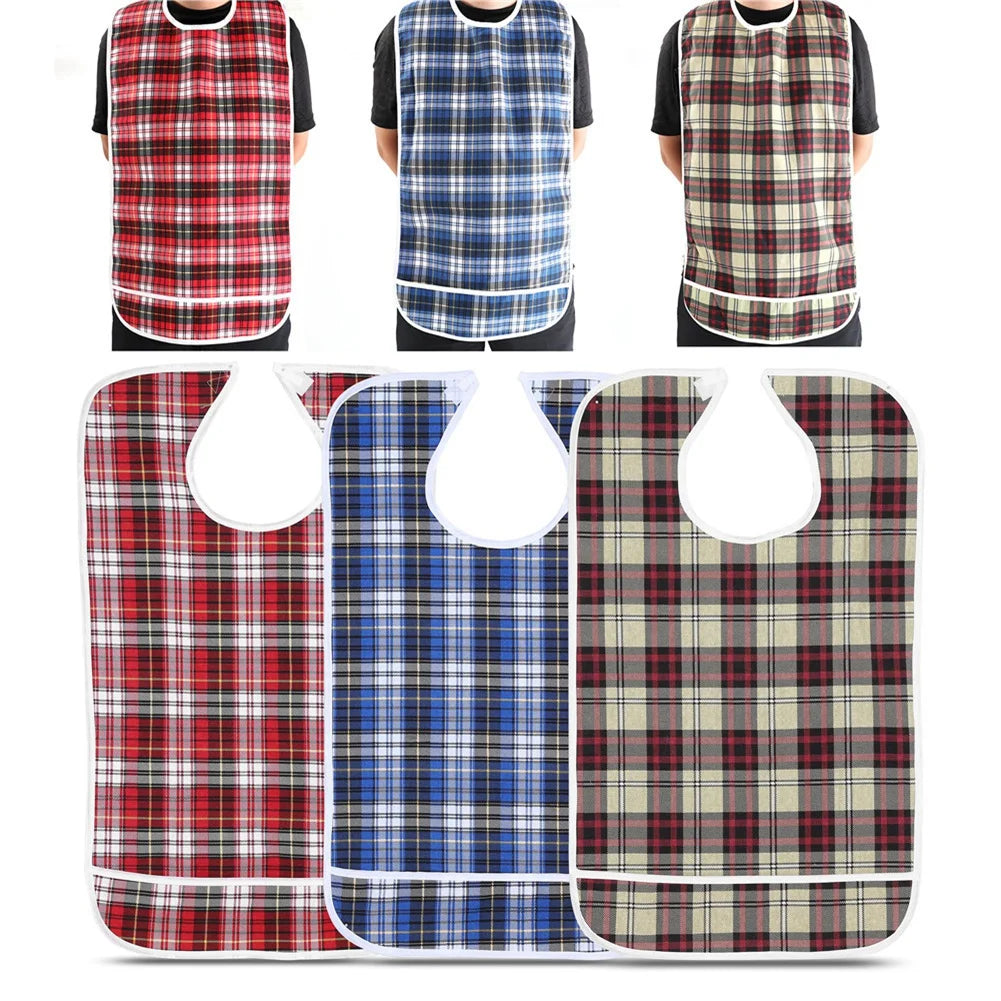 Clothing Protector Bib Adult Bib Waterproof Elder Mealtime Aid - Senior Support Goods
