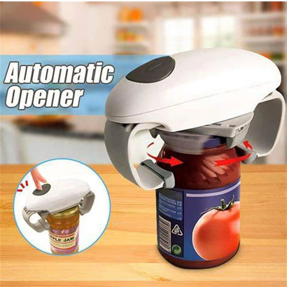 Electric Can Opener Easy to Open Cans and Bottles Battery Operated - Senior Support Goods