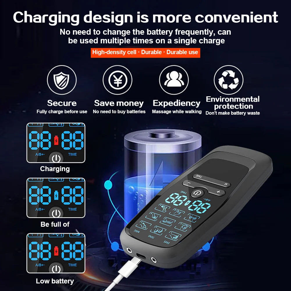 Upgrade Electric Pulse Massager Tens Unit for Pain Relief - Senior Support Goods