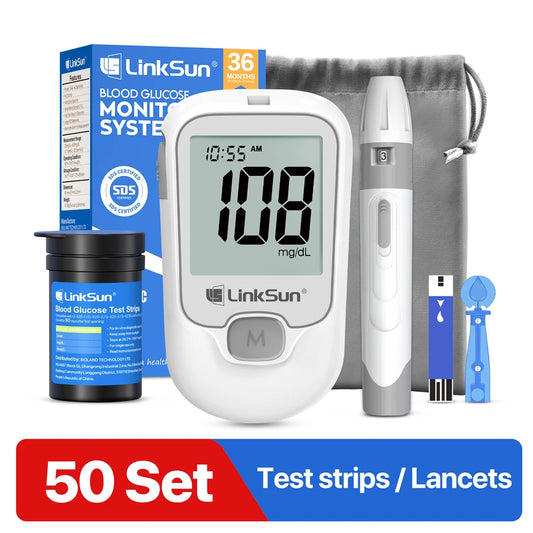 LinkSun G-425-3 Glucosemeter Complete Kit Blood Sugar Meter - Senior Support Goods