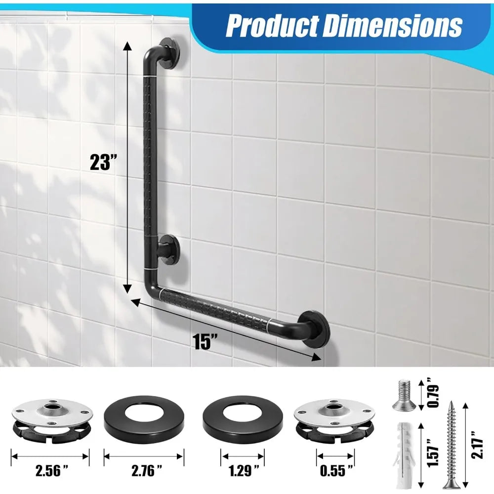 Bar for Elderly, 16inch x 24inch Shower Grab Bar Extension - Senior Support Goods