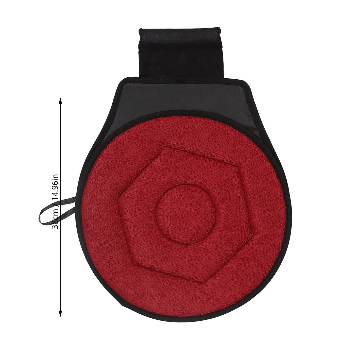Round Car Cushion Geometric Rhombic Shape Ergonomic 360 Degrees for Elderly - Senior Support Goods