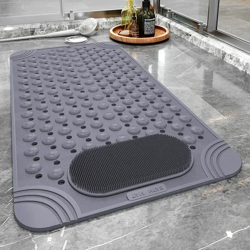 Shower Bath Mat Foot Massager with Non-Slip Suction Cups - Senior Support Goods