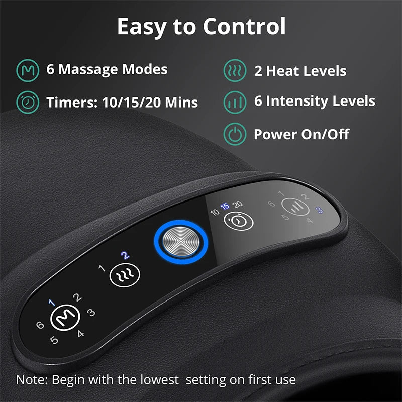Wireless Electric Hand Massager for Arthritis and Muscle Relaxation - Senior Support Goods