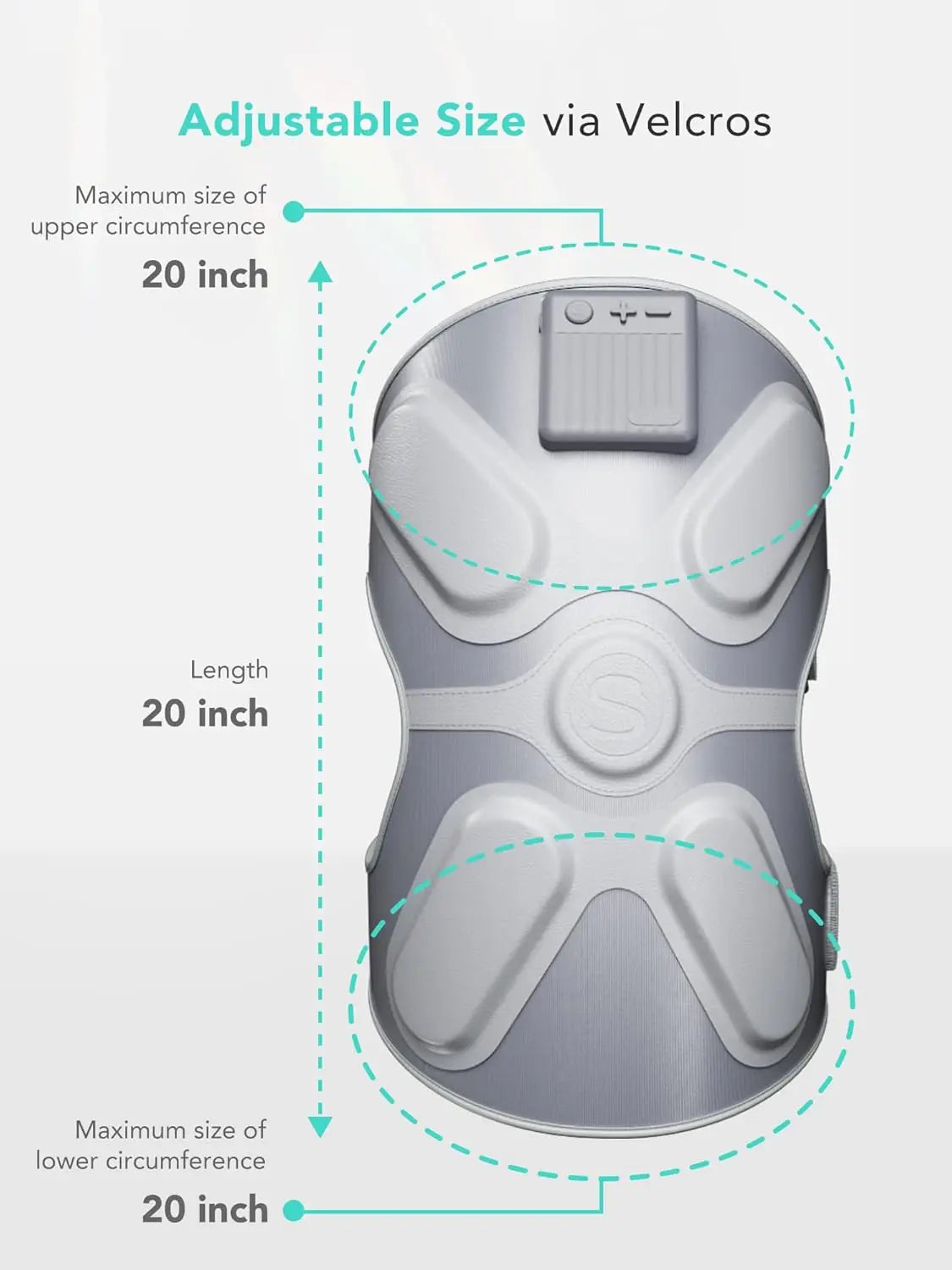 SKG Cordless Heated Knee Brace Massager for Pain Relief - Senior Support Goods