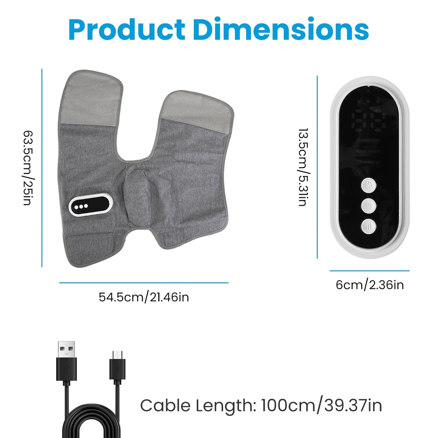 Smart Leg Massager Airbag Kneading Vibration Calf Massage Device - Senior Support Goods