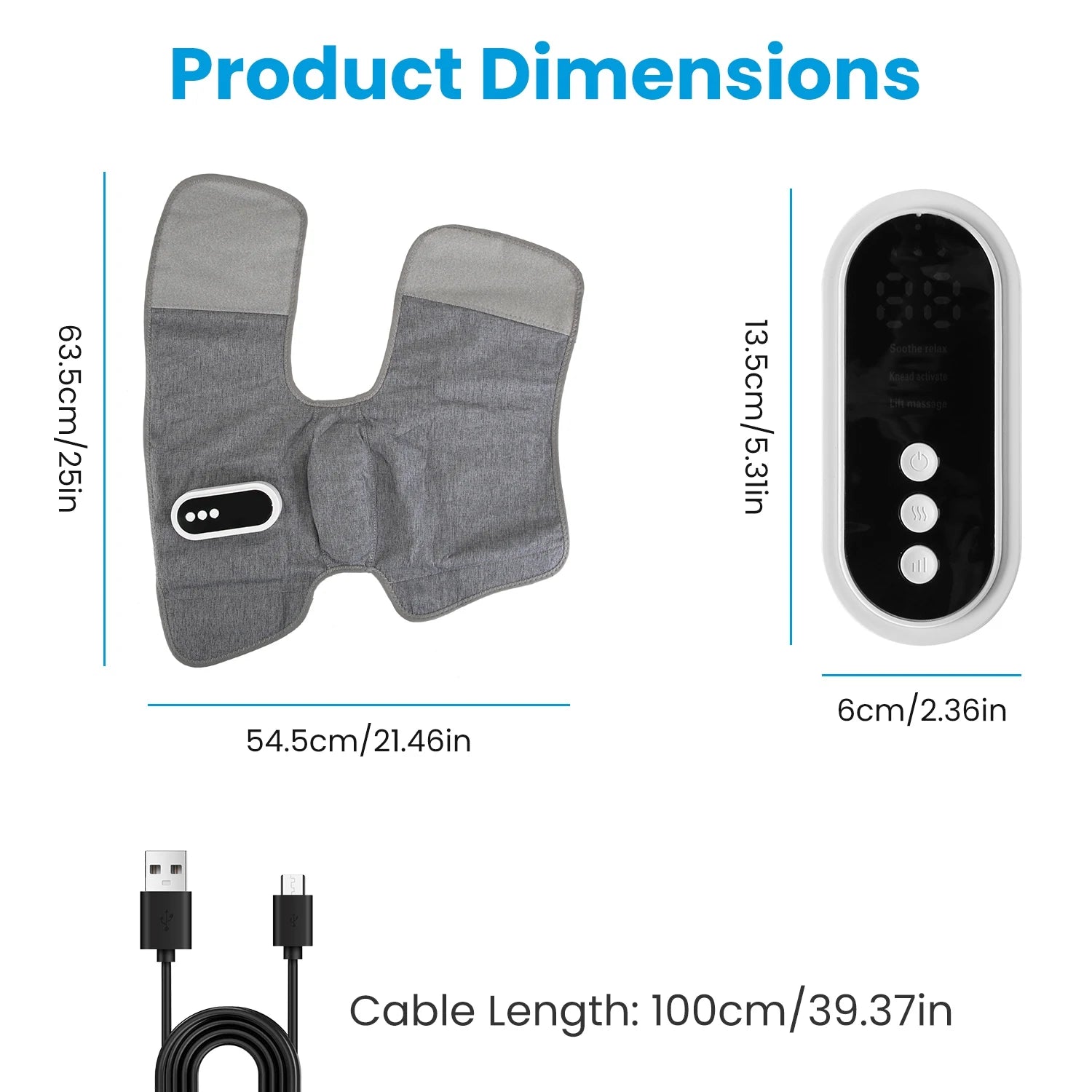 Smart Leg Massager Airbag Kneading Vibration Calf Massage Device - Senior Support Goods