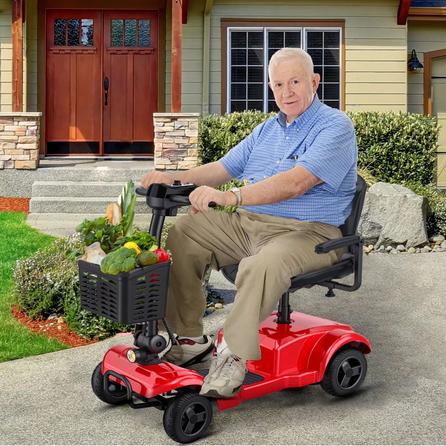 ENGWE Four-Wheeled Electric Scooter 250W 15.5 Miles Range - Senior Support Goods