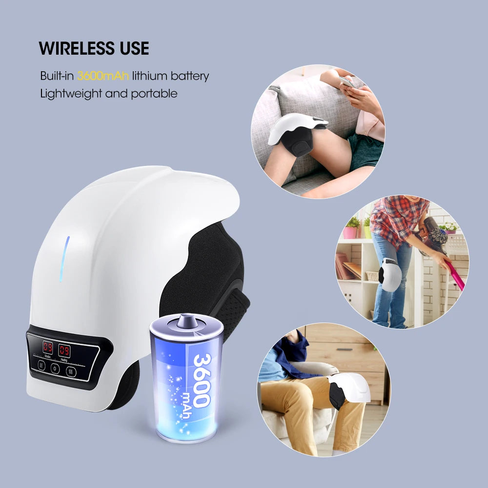 Hot Compress Electric Knee Massagers Relief for Joint Pain - Senior Support Goods