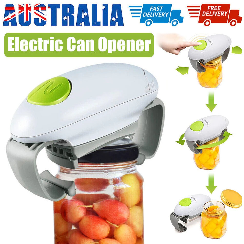 Electric Can Opener Easy to Open Cans and Bottles Battery Operated - Senior Support Goods