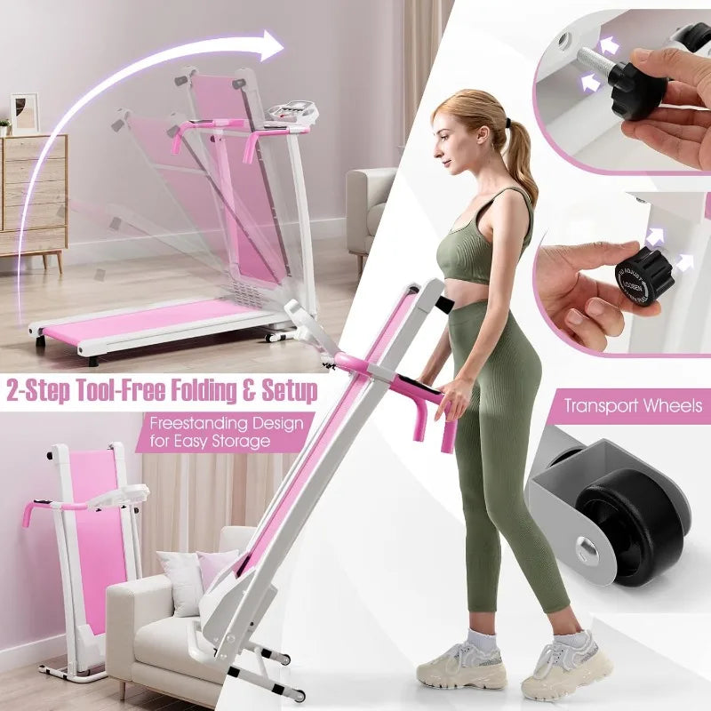 Foldable Treadmill, Portable Treadmill with 12 Preset Programs - Senior Support Goods
