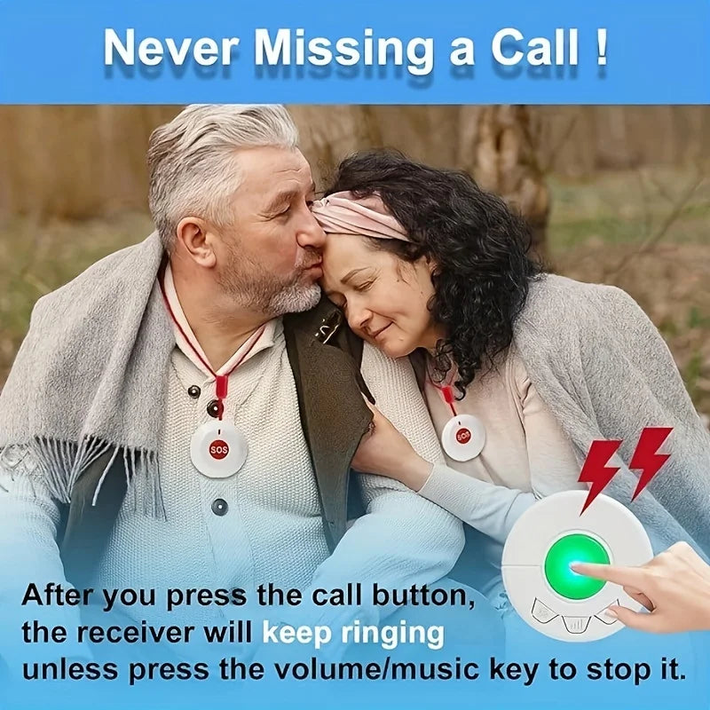Caregiver Pager Alert Button For Seniors At Home Medical Alert - Senior Support Goods