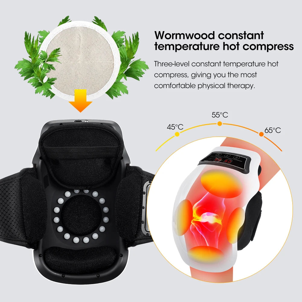Hot Compress Electric Knee Massagers Relief for Joint Pain - Senior Support Goods