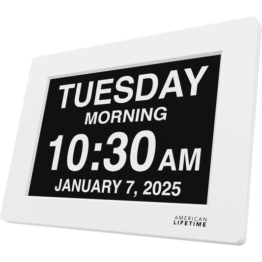 New Dementia Clock Large Digital Clock for Seniors Display - Senior Support Goods