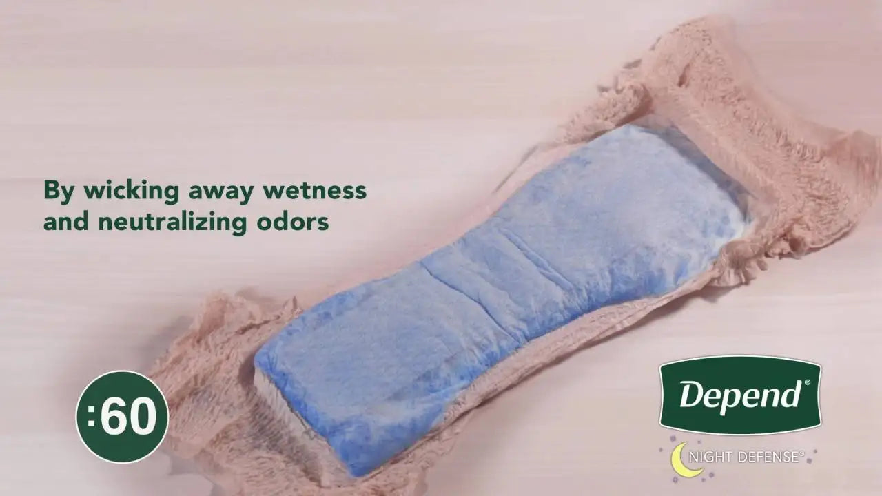 Night Defense Incontinence Underwear for Women, Adult Diapers, S, 16 Count - Senior Support Goods