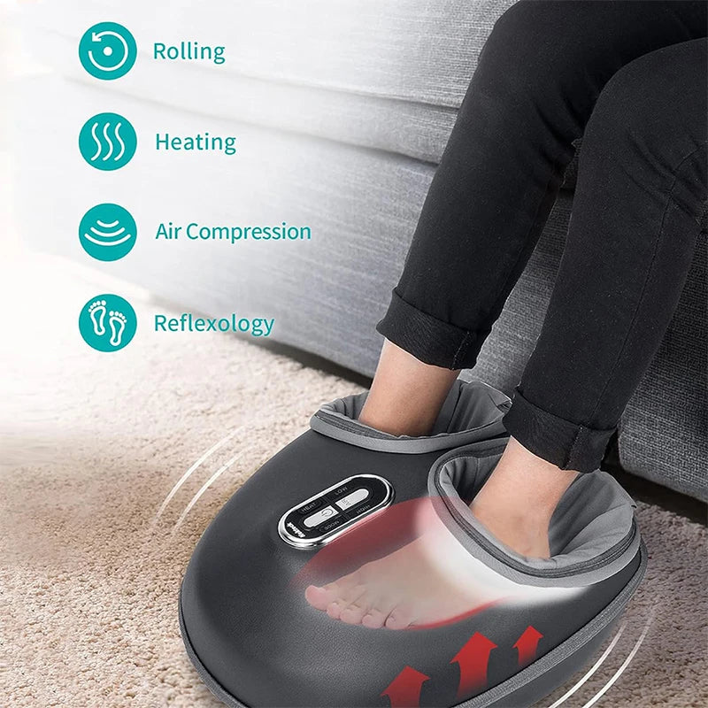 Nekteck Foot Massager Heating Therapy Air Compression Shiatsu - Senior Support Goods