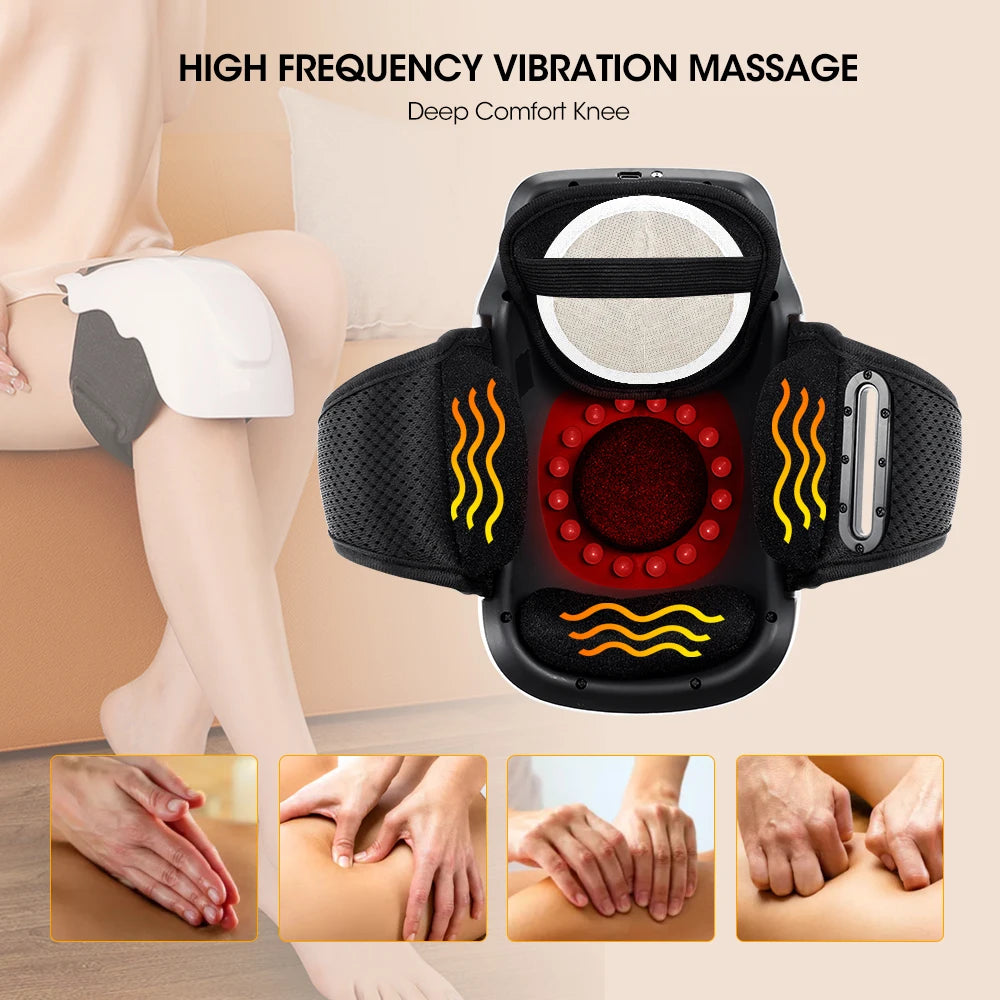 Hot Compress Electric Knee Massagers Relief for Joint Pain - Senior Support Goods