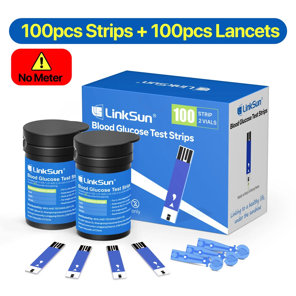 LinkSun G-425-3 Glucosemeter Complete Kit Blood Sugar Meter - Senior Support Goods