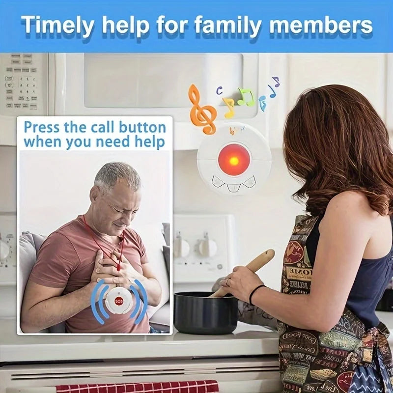 Caregiver Pager Alert Button For Seniors At Home Medical Alert - Senior Support Goods