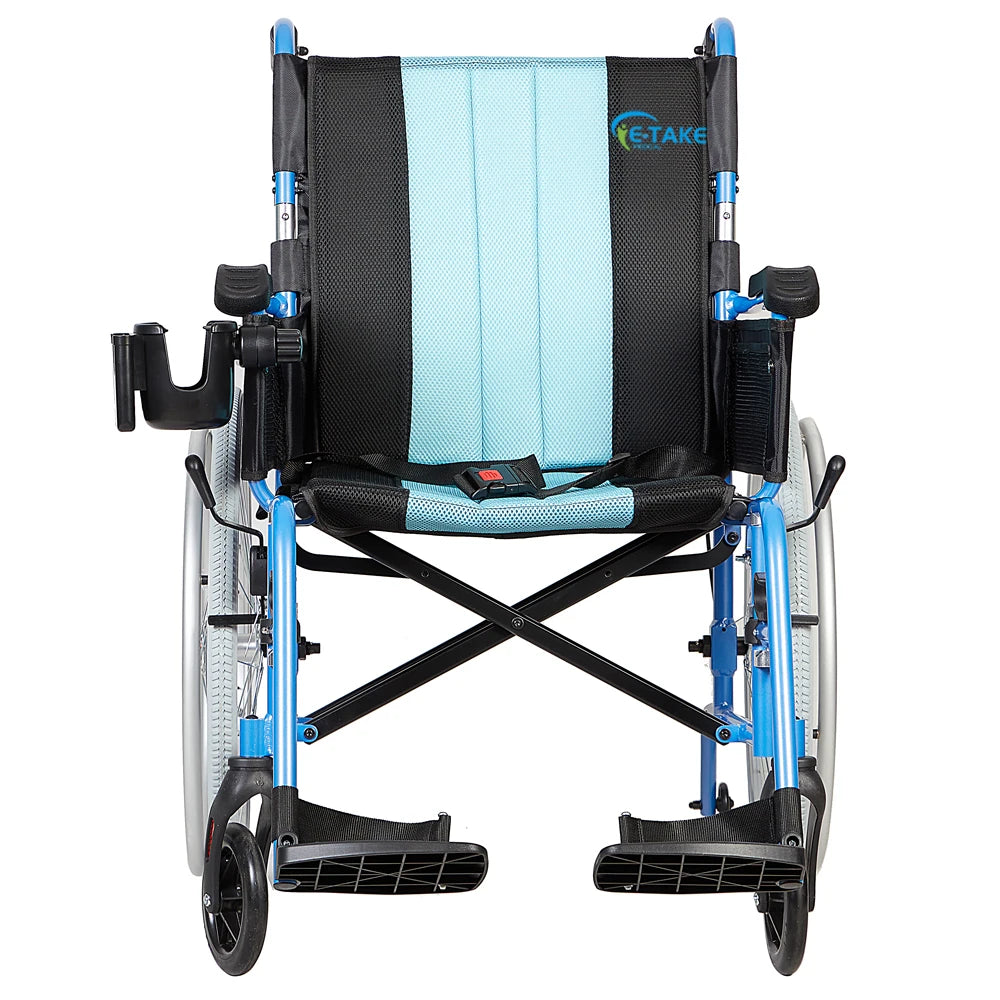 5.8KG Magnesium Ultra Lightweight Wheelchair 20 Inch Wide - Senior Support Goods