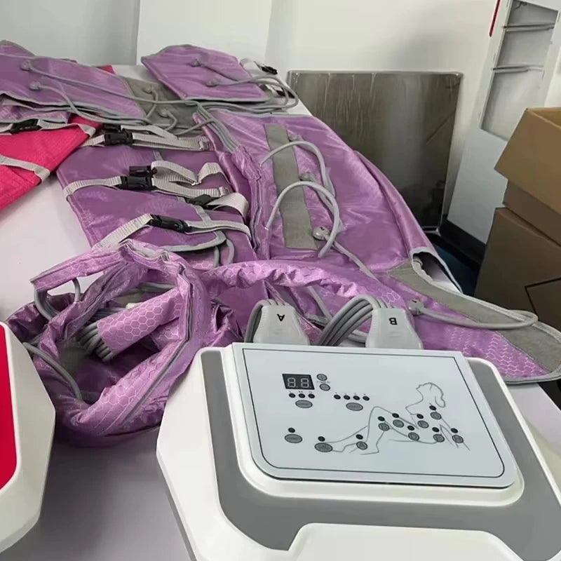 Pressotherapy Machine Purple Lymphatic Massage Device High-Precision - Senior Support Goods