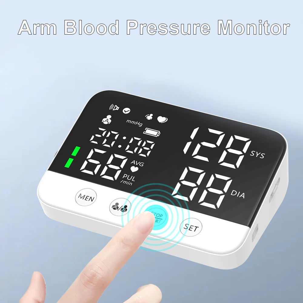Blood Pressure Monitor Arm Cuff Tensiometer Digital Voice - Senior Support Goods