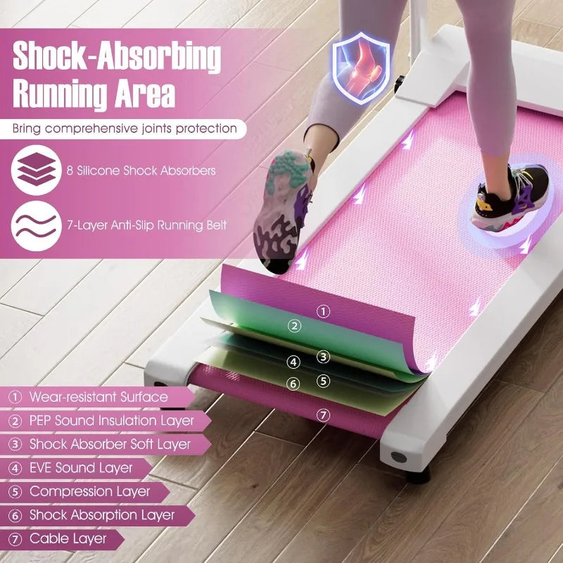 Foldable Treadmill, Portable Treadmill with 12 Preset Programs - Senior Support Goods