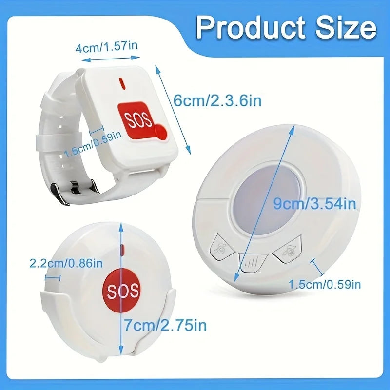Caregiver Pager Alert Button For Seniors At Home Medical Alert - Senior Support Goods