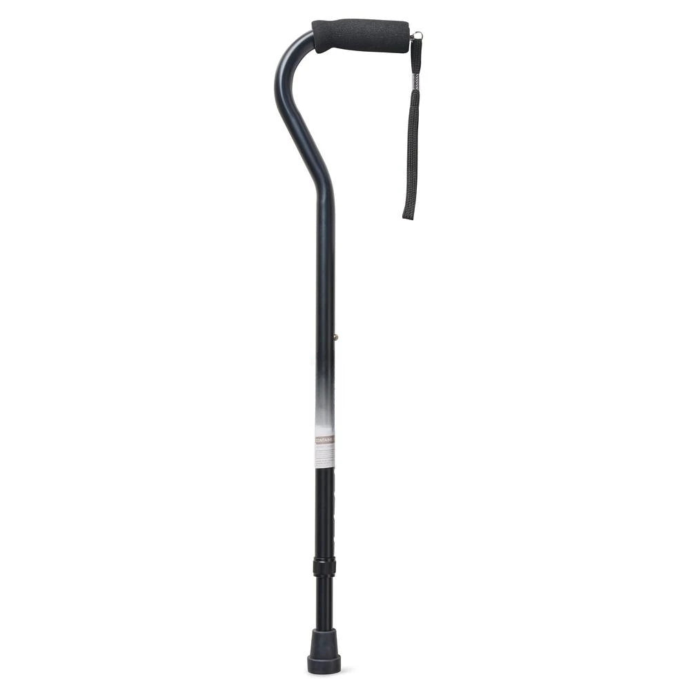 Ergonomic Adjustable Height Cane with Foam Grip for Stability - Senior Support Goods
