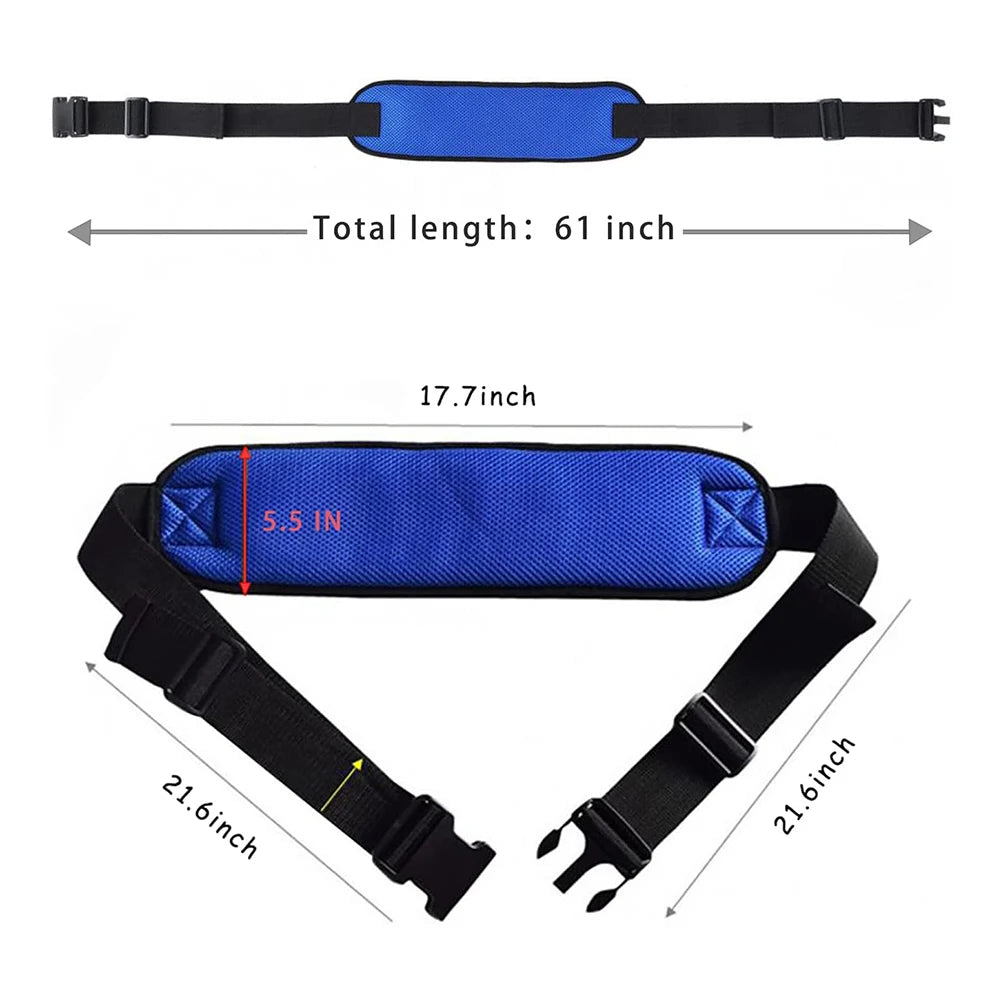 Wheelchair Safety Belt Safety Harness Quick Release Strap for Elderly Patients - Senior Support Goods