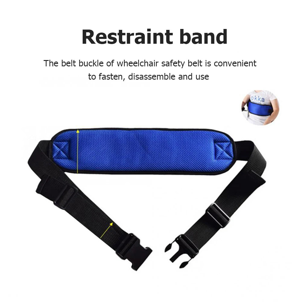 Wheelchair Safety Belt Safety Harness Quick Release Strap for Elderly Patients - Senior Support Goods