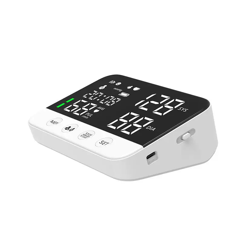 Blood Pressure Monitor Arm Cuff Tensiometer Digital Voice - Senior Support Goods