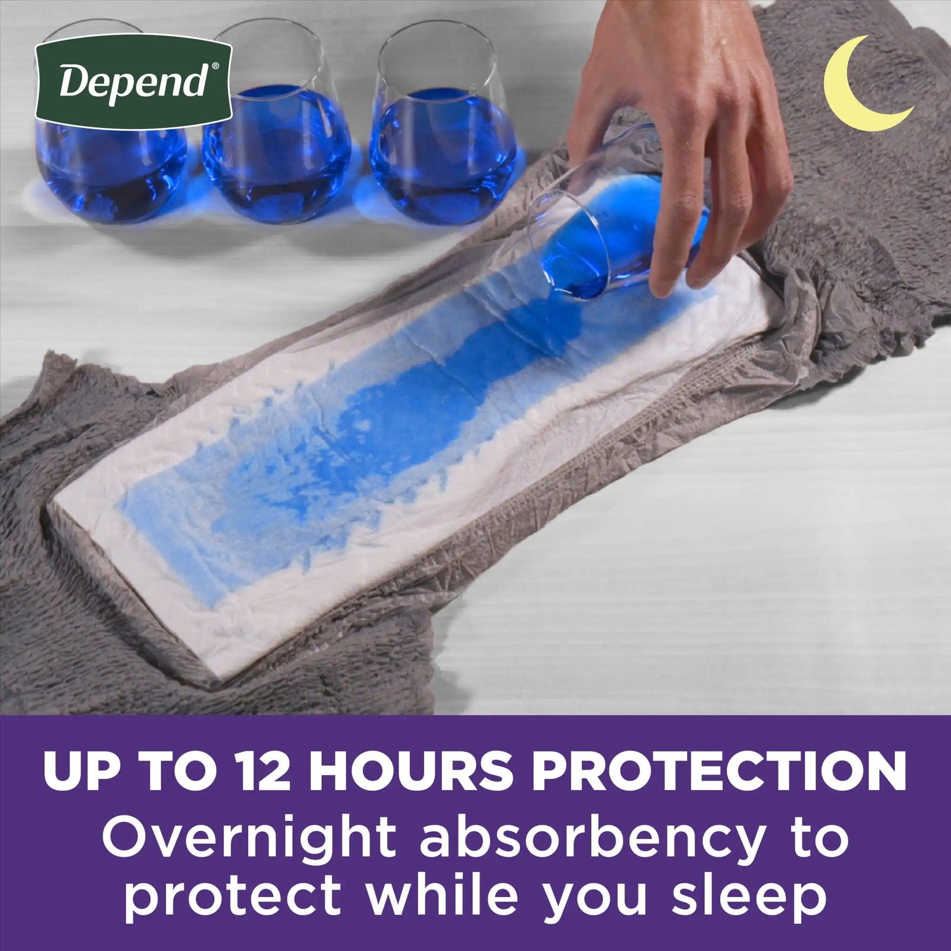 Night Defense Incontinence Underwear for Men XL 12 Count - Senior Support Goods