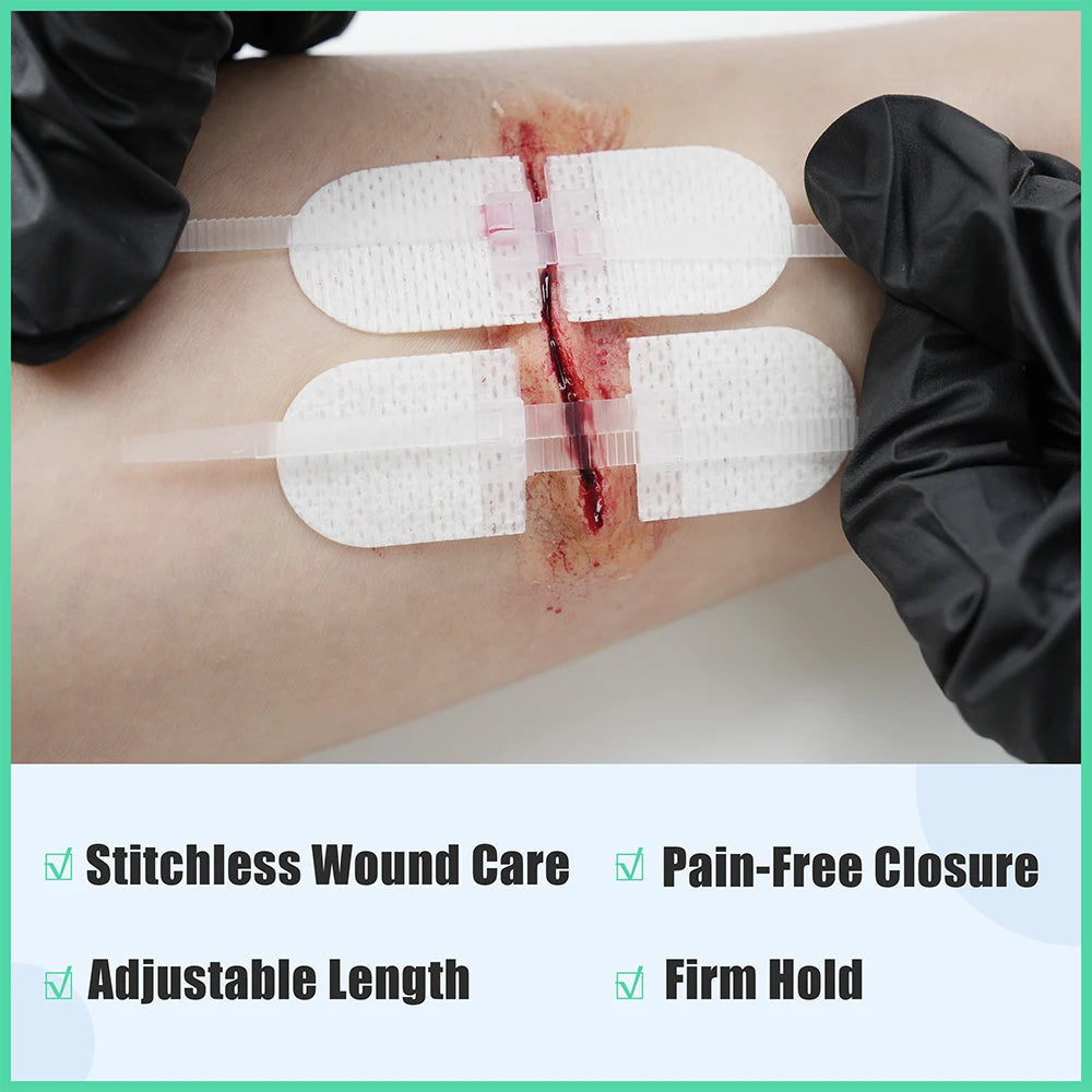 RHINO RESCUE Zip Stitch 6pcs Wound Closure Strips Kit - Senior Support Goods