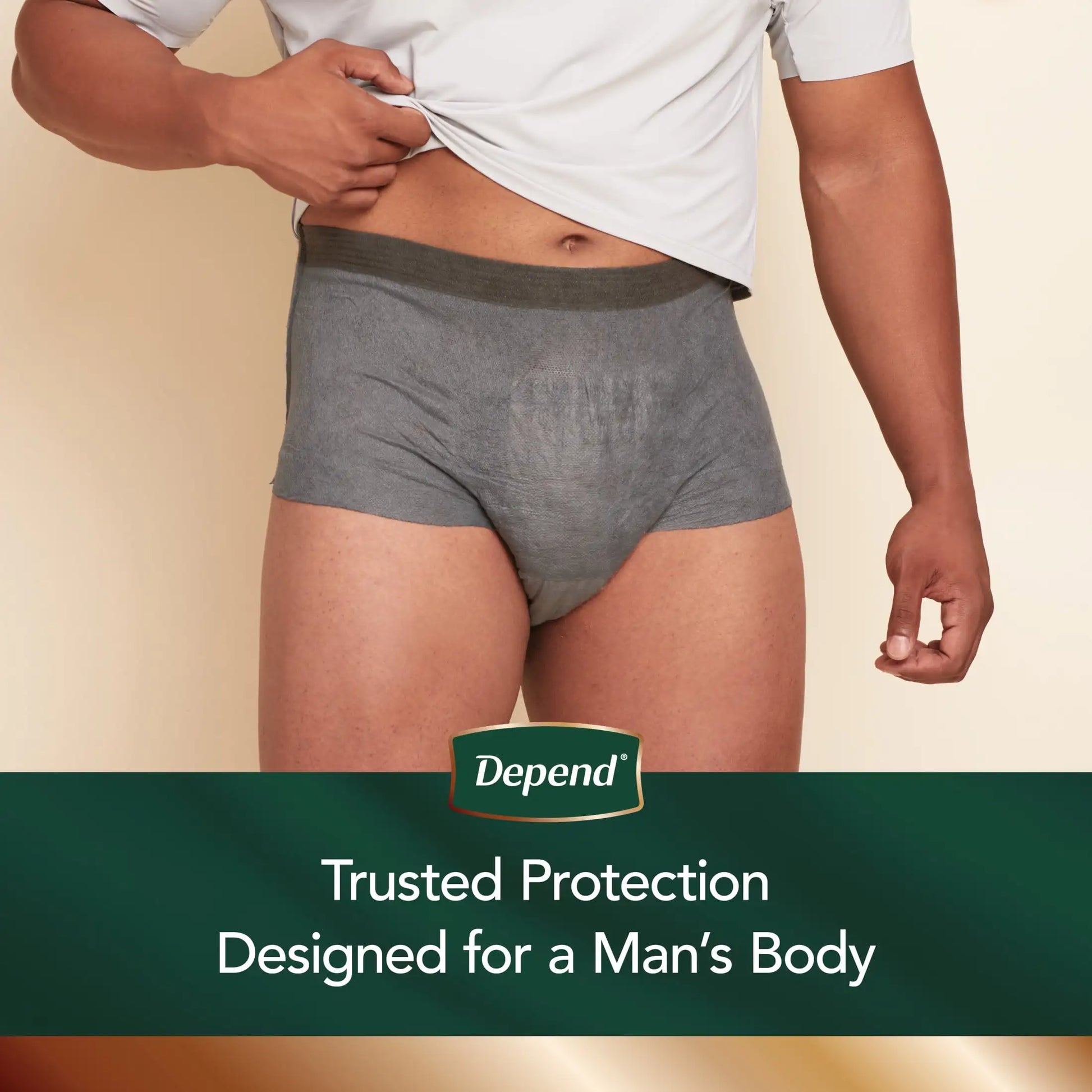 Real Fit Incontinence Underwear for Men S/M Grey 14 Count - Senior Support Goods
