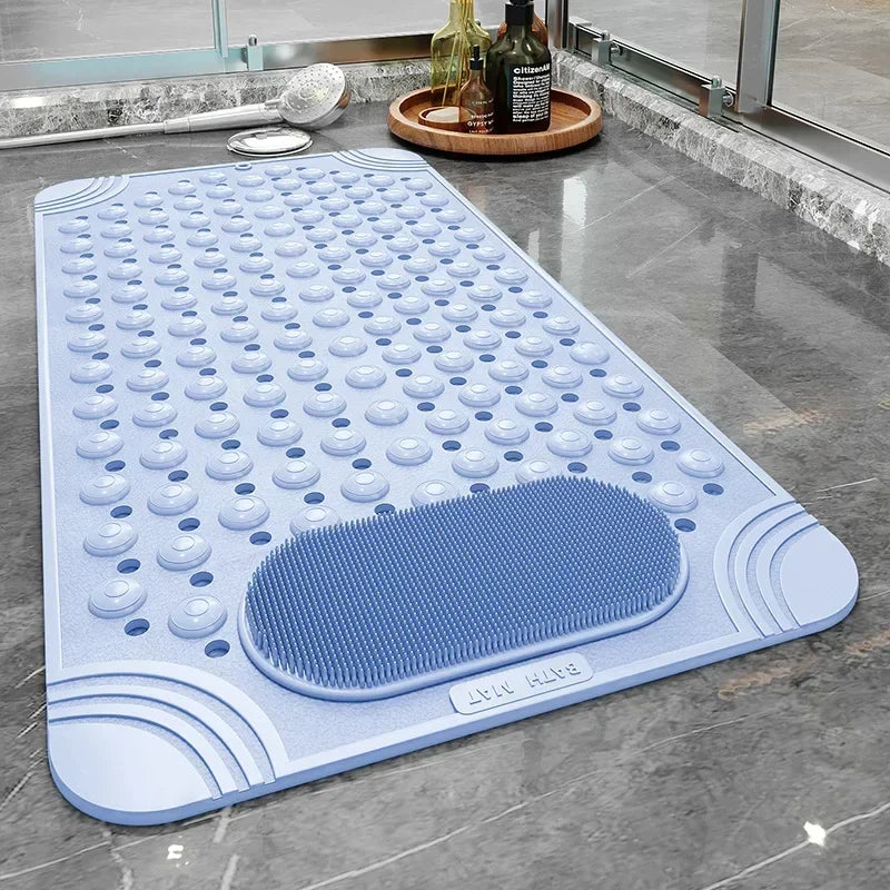 Shower Bath Mat Foot Massager with Non-Slip Suction Cups - Senior Support Goods