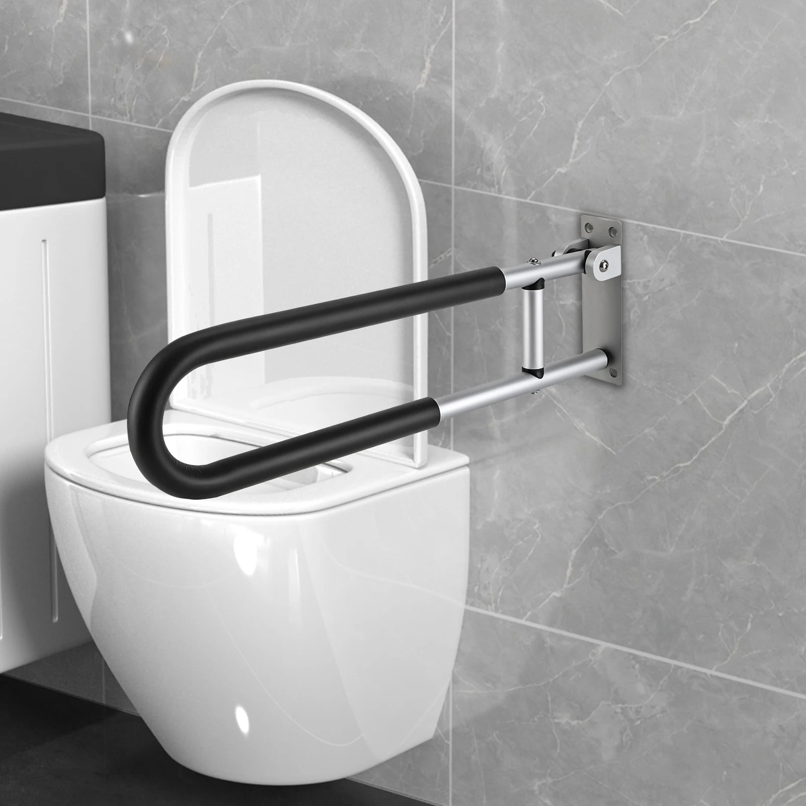 Foldable Tub Handrail for Bathroom, 23.62 Inch, Durable - Senior Support Goods