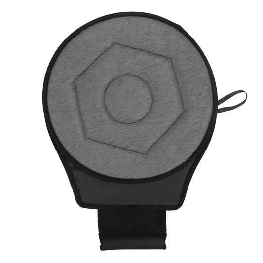 Round Car Cushion Geometric Rhombic Shape Ergonomic 360 Degrees for Elderly - Senior Support Goods