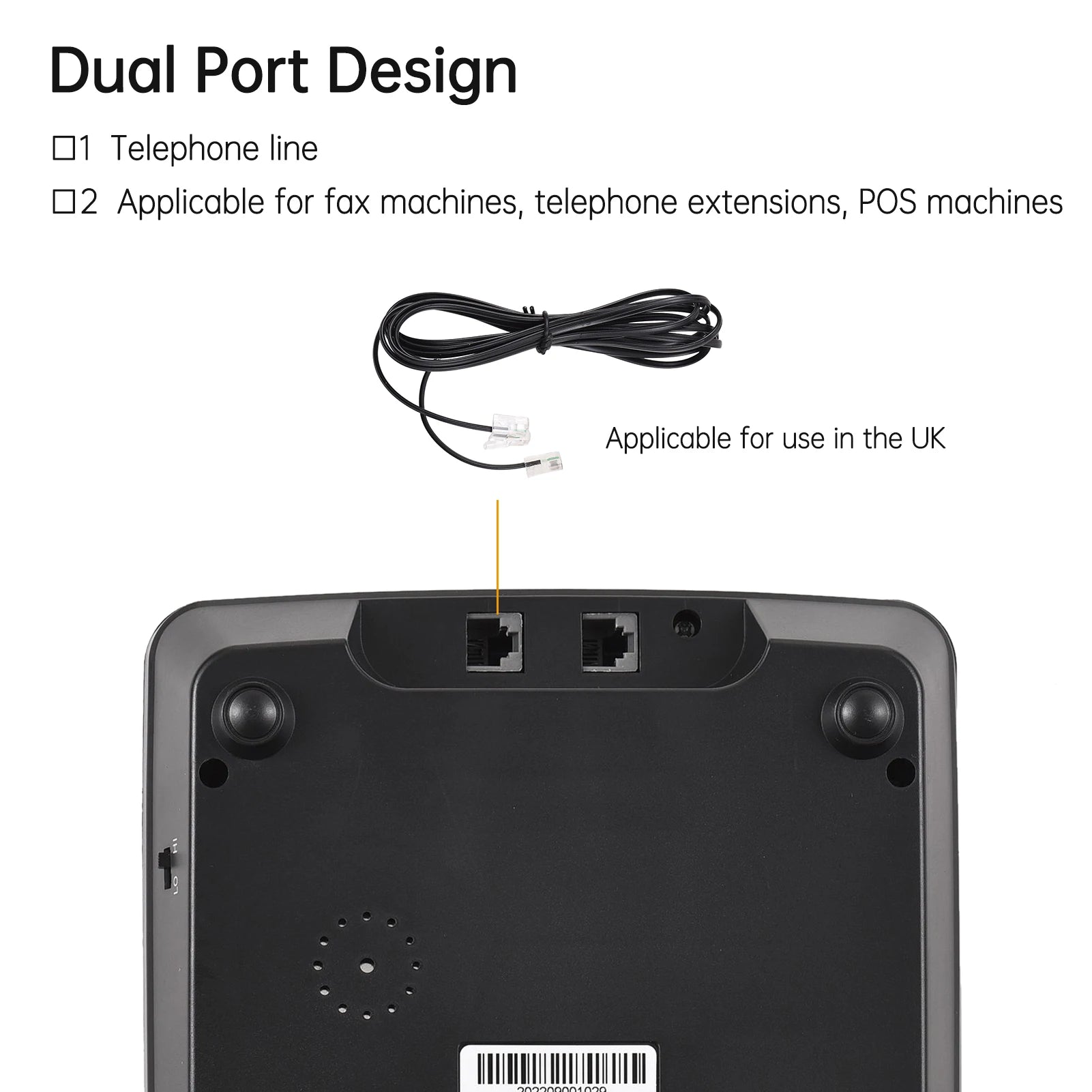 Desktop Corded Landline Phone Big Button Corded Telephone for Elderly Seniors Phone with LCD Display Redial Hands Free Functions - Senior Support Goods