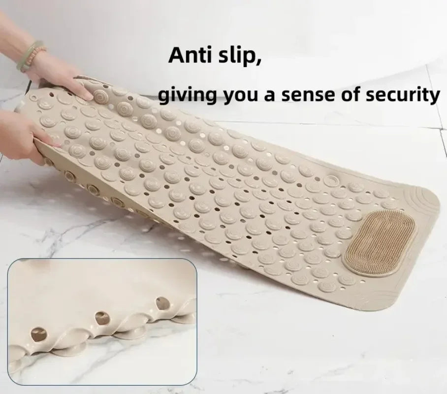 Shower Bath Mat Foot Massager with Non-Slip Suction Cups - Senior Support Goods