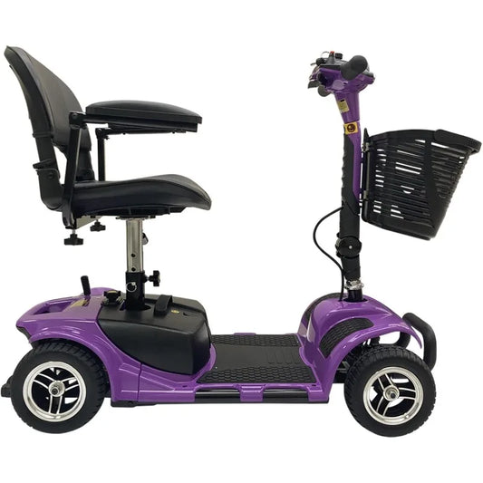 Battery Powered 4 Wheel Mobility Scooter for Seniors Electric Scooter with Seat for Adults Heavy Duty Structure - Senior Support Goods